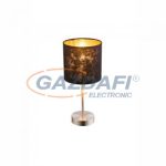   GLOBO 15287T Amy Asztali lámpa, 40W, E14, nikkel matt, textil, műanyag arany