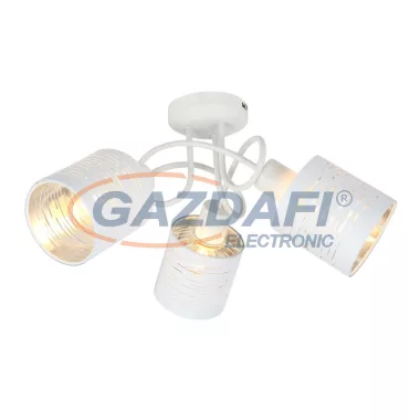 GLOBO 15341-3D BARCA Mennyezeti spot lámpa fém fehér-króm. 3xE14 40W 230V