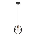   GLOBO 15346-1 VIGO Függeszték fém fekete. Ø:200, H:1500, exkl. 1xE27 60W 230V
