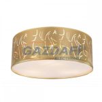   GLOBO 15359D TAXOS Mennyezeti lámpa, 40W, 3x E14, nikkel matt / műanyag arany