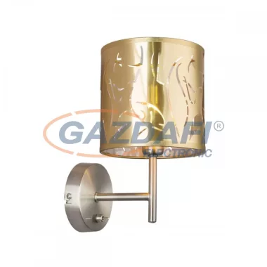 GLOBO 15359W TAXOS Fali lámpa, 40W, E14, nikkel matt / műanyag arany
