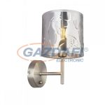   GLOBO 15360W NADI Fali lámpa, 40W, E14, nikkel matt / műanyag ezüst