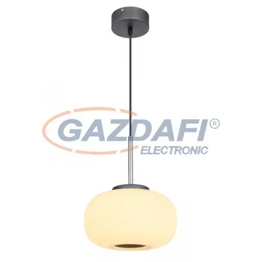 GLOBO 15437H BOOMER Függeszték fém grafit szürke talp, opál fehér búrával kombinálva. Kábel anyaga textil. Ø:240, H:1200, inkl. 1xLED 12W 230V, 780lm, 3000K GLOBO 15437H BOOMER Függeszték fém grafit szürke talp, opál fehér búrával kombinálva. Kábel anyaga textil. Ø:240, H:1200, inkl. 1xLED 12W 230V, 780lm, 3000K