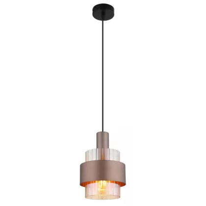   GLOBO 15560HA MILLEY függeszték 60W 230V IP20 1xE27 fekete d=185 mm