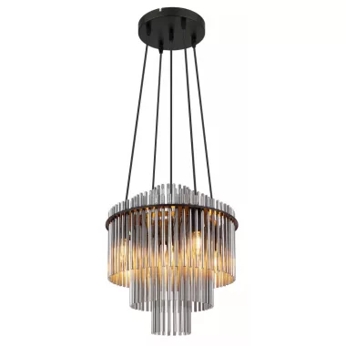 GLOBO 15698H2 GORLEY függeszték 40W 230V IP20 5xE14 fekete d=400 mm