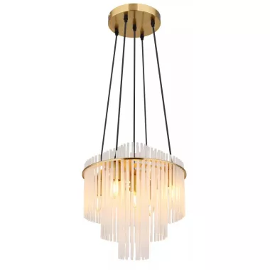 GLOBO 15698H2M GORLEY függeszték 40W 230V IP20 5xE14 arany  matt d=400 mm