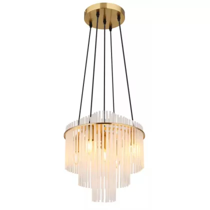   GLOBO 15698H2M GORLEY függeszték 40W 230V IP20 5xE14 arany  matt d=400 mm