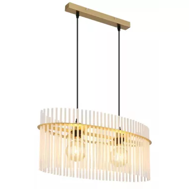 GLOBO 15698H3M GORLEY függeszték 60W 230V IP20 2xE27 arany  matt HxSzxM=600x230x1400mm