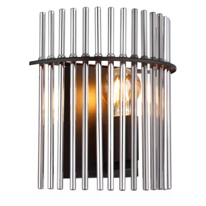   GLOBO 15698W GORLEY fali lámpa 60W 230V IP20 1xE27 fekete HxSzxM=x250x260mm