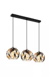 GLOBO 15759-3H MIKA függeszték 40W 230V IP20 3xE27 fekete HxSzxM=740x200x1500mm