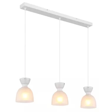 GLOBO 15769W-3 MASSEY függeszték 40W 230V IP20 3xE14 fehér matt HxSzxM=650x130x1200mm