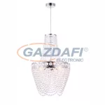   GLOBO 16011 Stromboli Csillár, 60W , E27 , IP20 , Ø38cm , 150cm , króm , akril kristályok