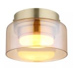   GLOBO 16055DG HIGGINS mennyezeti lámpa 6W 230V IP20 1xGX53 LED arany  fekete  d=130 mm 300lm 1800K