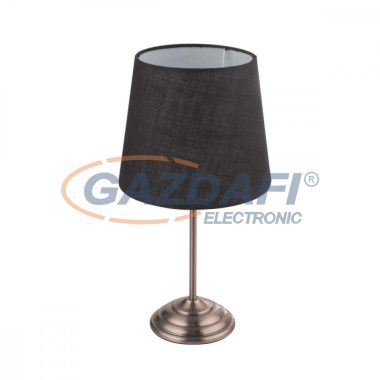 GLOBO 21001K JAROME Asztali lámpa, 40W, E14, antik réz, textil, textil kábel