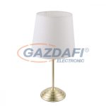   GLOBO 21001M JAROME Asztali lámpa, 40W, E14, sárgaréz, szálcsiszolt, textil, textilkábel
