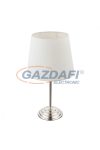 GLOBO 21001N JAROME Asztali lámpa, 40W, E14, nickel matt, textil