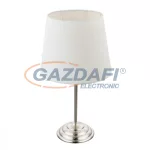   GLOBO 21001N JAROME Asztali lámpa, 40W, E14, nickel matt, textil