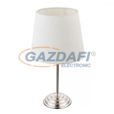 GLOBO 21001N JAROME Asztali lámpa, 40W, E14, nickel matt, textil GLOBO 21001N JAROME Asztali lámpa, 40W, E14, nickel matt, textil