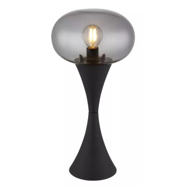 GLOBO 21027S LULA asztali lámpa 25W 230V IP20 1xE14 fekete d=180 mm