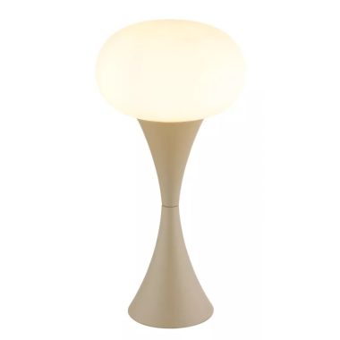 GLOBO 21027SA LULA asztali lámpa 25W 230V IP20 1xE14 homok  matt d=180 mm