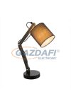 GLOBO 21512 Mattis Asztali lámpa, 25W, E14, fém, fa, textil, textil kábel