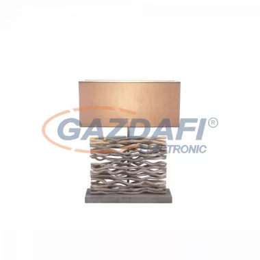 GLOBO 21648 Jamie Asztali lámpa, 60W, E27, fa, textil