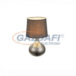   GLOBO 21654 Soputan Asztali lámpa, 40W, E14, kerámia, textil, króm