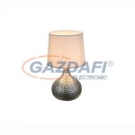   GLOBO 21655 Soputan Asztali lámpa, 40W, E14, kerámia, textil, króm