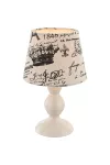 GLOBO 21692 METALIC Asztali lámpa, 40W, E14, fém, műanyag, textil