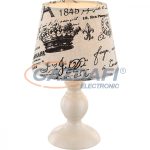   GLOBO 21692 METALIC Asztali lámpa, 40W, E14, fém, műanyag, textil