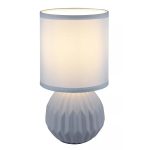   GLOBO 21730B SYLAS asztali lámpa 40W 230V IP20 1xE14 kék d=120 mm