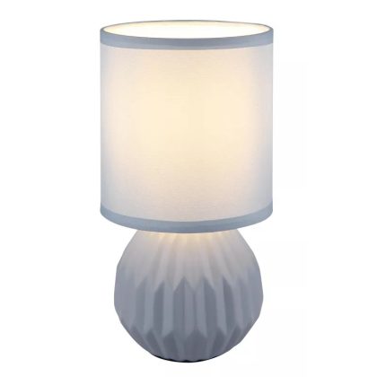   GLOBO 21730B SYLAS asztali lámpa 40W 230V IP20 1xE14 kék d=120 mm