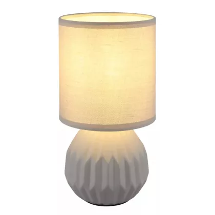   GLOBO 21730G SYLAS asztali lámpa 40W 230V IP20 1xE14 szürke d=120 mm