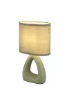 GLOBO 21731BG TRIANGLE asztali lámpa 40W 230V IP20 1xE14 fakó zöld HxSzxM=170x100x300mm