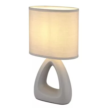 GLOBO 21731G TRIANGLE asztali lámpa 40W 230V IP20 1xE14 szürke HxSzxM=170x100x300mm