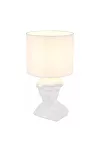 GLOBO 21732W HERMES asztali lámpa 40W 230V IP20 1xE14 fehér d=175 mm