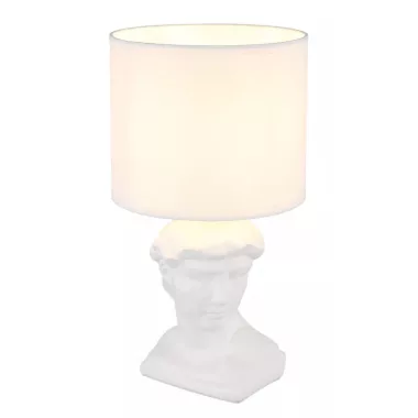 GLOBO 21732W HERMES asztali lámpa 40W 230V IP20 1xE14 fehér d=175 mm