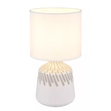 GLOBO 21733W RELA asztali lámpa 40W 230V IP20 1xE14 fehér d=175 mm