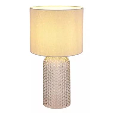 GLOBO 21735G SOFIA asztali lámpa 60W 230V IP20 1xE27 szürke d=265 mm