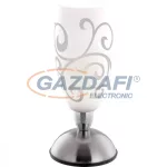   GLOBO 21922 AURIGA Asztali lámpa, 40W, E14, króm, nikkel matt, üveg