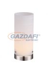 GLOBO 21926 CYLI Asztali lámpa, LED 4W, 3000 K, 276 Lm, nikkel matt/ üveg