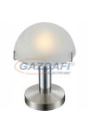 GLOBO 21934 OTTI Asztali lámpa, LED 3W, E14, 3000 K, 195 Lm, nikkel matt, króm, üveg