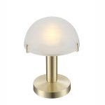  GLOBO 21935 Otti Asztali lámpa, LED 3W, E14, 3000 K, 195 Lm, sárgaréz, matt, sárgaréz, üveg
