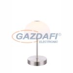   GLOBO 21936 TOLOS Asztali lámpa, LED 5W, 3000 K, 400 Lm, nikkel matt, üveg