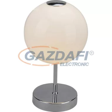 GLOBO 21947 TRUDE Asztali lámpa, LED 5W, 3000 K, 400 Lm, antik sárgaréz, üveg