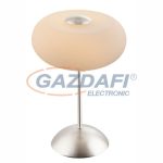   GLOBO 21948 TRUDE Asztali lámpa, LED 5W, 3000 K, 400 Lm, nikkel matt, üveg