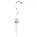   GLOBO 24109W SERPENT Fali lámpa, LED 3W, 3000 K, 150 Lm, króm / nikkel matt / akril