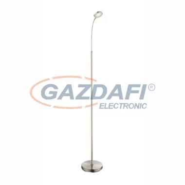 GLOBO 24122S DENIZ Állólámpa, LED 5W, 3000 K, 350 Lm, nikkel matt / króm / akril