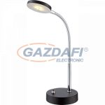   GLOBO 24124 DENIZ Asztali lámpa, LED 5W, 3000 K, 350 Lm, fém fekete / króm / akril
