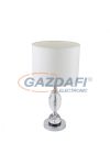 GLOBO 24136T1 BRONN Asztali lámpa, 60W, E27, króm, textil, K5 kristályok